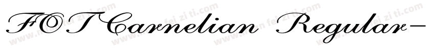FOTCarnelian Regular字体转换